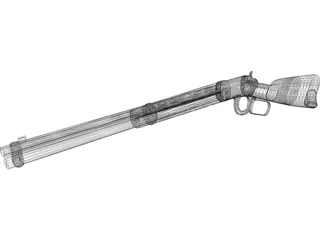 Winchester Rifle 3D Model preview