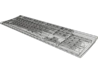 Computer Keyboard 3D Model preview