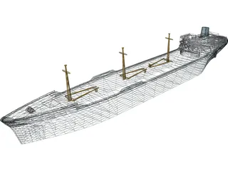 Cargo Ship 3D Model preview