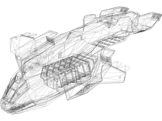 Pelican Dropship 3D Model preview