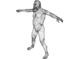 Neanderthal Man 3D Model preview