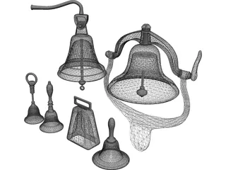 Bell Set 3D Model preview