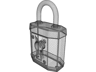 Padlock 3D Model preview