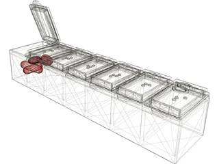 Pill Box 3D Model preview
