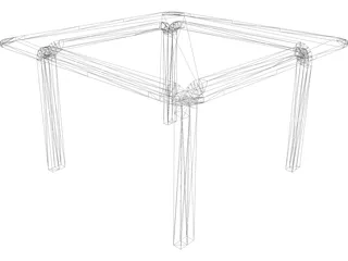 Table Coffee 3D Model preview