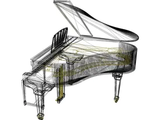 Piano 3D Model preview