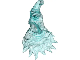 Ghost Head 3D Model preview