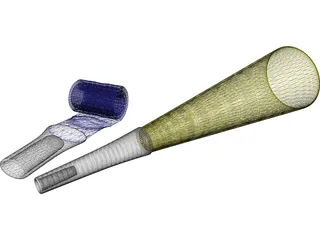 Party Blowers 3D Model preview