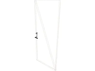 Door and Handle 3D Model preview