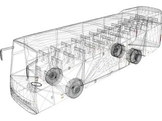 Volvo Bus 3D Model preview