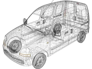 Renault Kangoo Express 3D Model preview