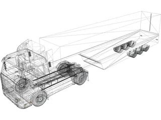 Scania 143 3D Model preview