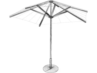 Umbrella Garden 3D Model preview