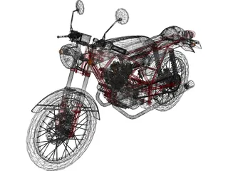 Honda Dream 50 3D Model preview