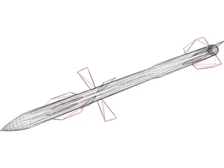 Missile AA10 Alamo 3D Model preview