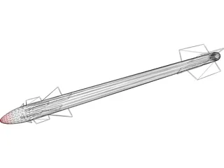 Missile AA11 Archer 3D Model preview