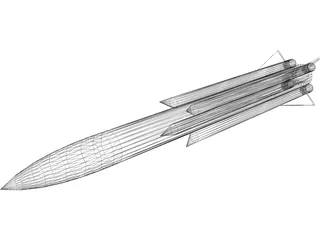Missile AS17 Krypton 3D Model preview