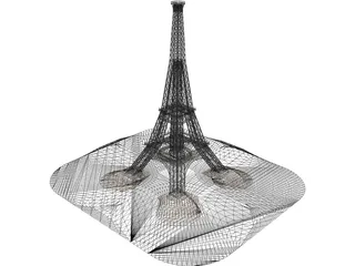 Eiffel Tower 3D Model preview