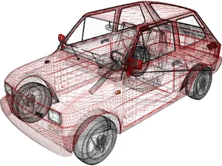 Fiat Maluch 3D Model preview