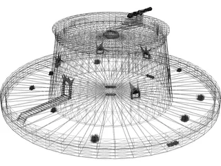 Martello Tower 3D Model preview