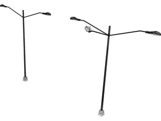 Street Lights 3D Model preview