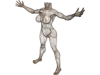 Body Female 3D Model preview