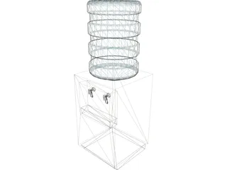 Drinking Fountain 3D Model preview