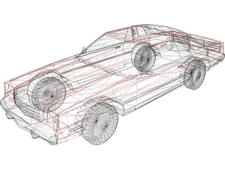 Dodge Mirada (1980) 3D Model preview