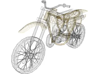 Kawasaki KX-80 (1982) 3D Model preview