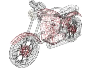 Yamaha 650 (1976) 3D Model preview