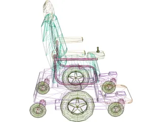 Pronto Wheelchair 3D Model preview
