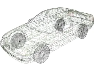 Opel Vectra (1990) 3D Model preview