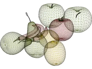 Fruits and Vegetables 3D Model preview