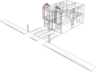 House Duplex 3D Model preview