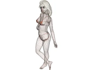 Lady 3D Model preview