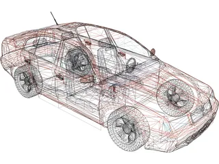 Skoda Octavia 3D Model preview