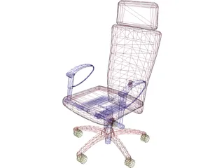 Chair Arms Exec 3D Model preview