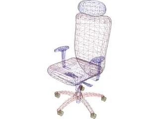 Chair Arms Headrest 3D Model preview