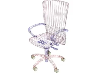Chair Arms Hiback 3D Model preview
