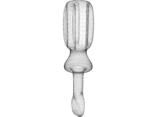Toy Screwdriver 3D Model preview
