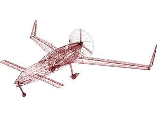 Rutan VariEze 3D Model preview
