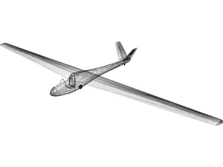 Segelfliegen Glider 3D Model preview