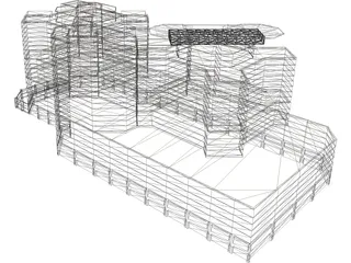 Hospital 3D Model preview