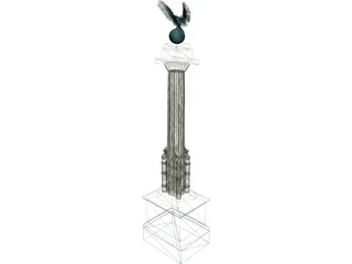 Prospect Park Entry Pillar 3D Model preview