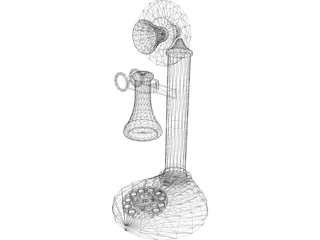 Candlestick Telephone 3D Model preview