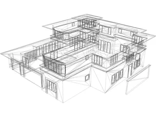 California House 3D Model preview