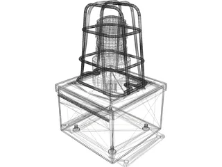 Strobe Light 3D Model preview