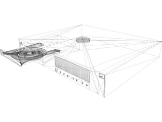 CD Player 3D Model preview