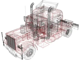 Peterbilt 379 3D Model preview