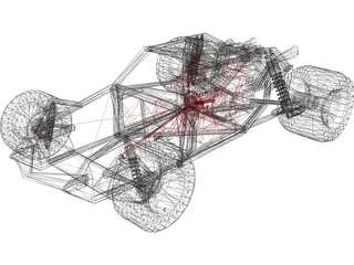 Dune Buggy 3D Model preview
